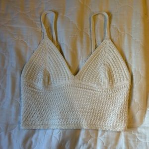 LA hearts/ pacsun  white tank knit material